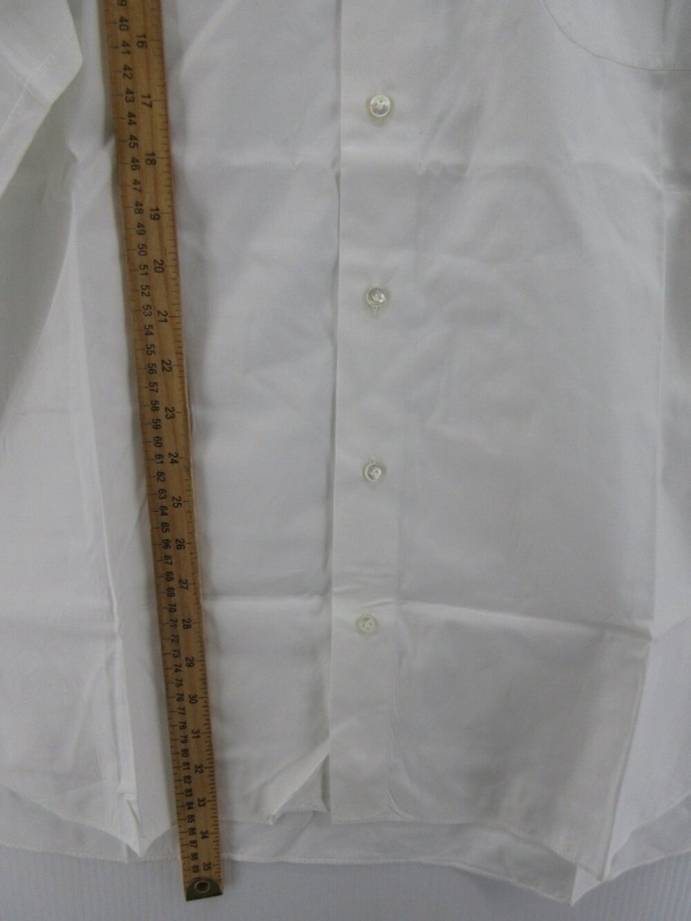 Luigi Borrelli Shirt 17.5 Button Up Dress Shirt Quiet Luxury Italy - Picture 5 of 12